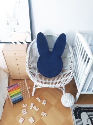 Pufa w kształcie królika do pokoju dziecka