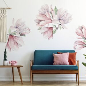 Naklejki na ścianę kwiaty magnolii DK385