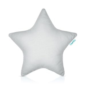 poduszka w kształcie gwiazdki szara