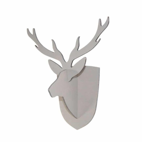 Trofeum na ścianę głowa jelenia szara